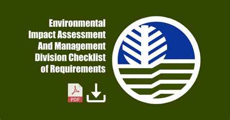 cemphil|Environmental Impact Assessment and Management Division.